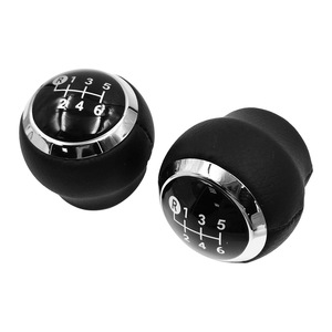Car Gear <b>Shift</b> <b>Knob</b> Black Leather 6 Speed Manual For Toyota Yaris Ergonomic Design - Product Image 4