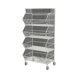 Thân Thiện Với Môi Siêu Thị Bán Lẻ POS Hiển Thị Dây Giỏ Kệ Bãi Bin/Lưới Tháp Kim Loại Tầng Đứng Bán Lẻ Khái Niệm Giá - Product Image 2