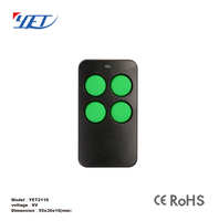 YET2110 Télécommande sans fil à 4 boutons Ouvre-porte de garage Code roulant Obturateur de rouleau infrarouge Porte de moteur