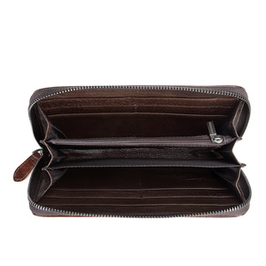 Long Wallet <b>Purse</b> for Women <b>Girls</b> Genuine Cow Leather Fashion Retro Zipper Clutch Bags Multifunction Casual High - Product Image 4