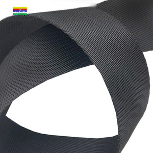Black Web Flat Strap 1&quot; Inch W 2CM Wide 38mm Polypropylene PP <strong>Webbing</strong> For Bags - Product Image 6