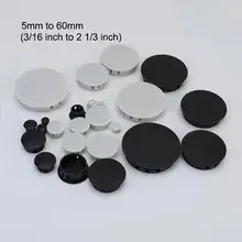 Vente en gros Nylon noir rond en plastique à encliqueter dans le trou de verrouillage couvre l'embout de tuyau insérer le couvercle de l'embout de tuyau 22mm 20mm