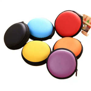 Estuche de Carga Redondo <span class=keywords><strong>Mini</strong></span> de EVA Personalizado e Impermeable para Auriculares, Estuches Portátiles con Servicio OEM/ODM - Product Image 1
