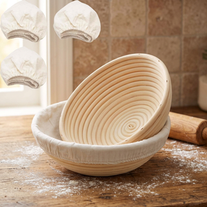 Cestas de Ratán para Fermentación Artesanal de Pan de Levadura, Kit de Herramientas para Hornear Pan y Repostería, Ecológico - Product Image 2