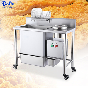 Thương mại thiết bị nhà bếp Hướng dẫn sử dụng breading bảng bàn làm việc bàn chiên gà breading trạm cho thiết bị nhà bếp - Product Image 1