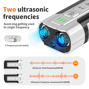 Dispositif de contrôle des aboiements pour chiens TIZE Répulsif ultrasonique pour chiens <span class=keywords><strong>longue</strong></span> <span class=keywords><strong>portée</strong></span> Dispositif <span class=keywords><strong>anti</strong></span>-<span class=keywords><strong>aboiement</strong></span> ultrasonique avec lampe de poche - Product Image 3