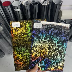 <span class=keywords><strong>Film</strong></span> décoratif pour carrosserie de voiture en fibre de carbone forgée noir brillant/mat, <span class=keywords><strong>film</strong></span> vinyle anti-rayures pour voiture, enveloppe de voiture en fibre de carbone brillante au laser - Product Image 2