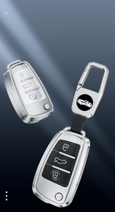 Étui de protection pour clé de voiture en alliage d'aluminium, coque, housse, accessoires pour Audi A6L A4L Q5L A6 A8 Q7, nouveaux porte-clés, porte-clés, sac - Product Image 6