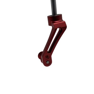 Juego de ruedas para silla de ruedas de aleación de aluminio azul cielo de 24 pulgadas con horquillas delanteras de un solo eje para deportes y correr - Product Image 3