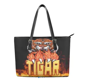 2023 wholesale factory price customized animal tiger printed trendy cheap bags women handbags ladies shoulder bag for ladies