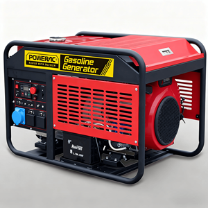 9KW Single Phase AC <b>Gasoline</b> <b>Generator</b> Full Copper Alternator AVR 4-Stroke Air-Cooled 25L V-Twin Cylinder 60Hz Auto - Product Image 4