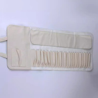 Sac à outils de maquillage portable étanche et durable avec 12 18 24 fentes organisateur étui personnalisé pour porte-pinceau de maquillage pour femmes