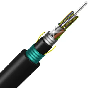 China Manufacturer Underground GYTA53 Direct Burial 2 4 6 8 12 24 36 72 96 144 Core Armored Fiber Optic Cable