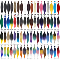 Cheveux pré-étirés de haute qualité pour tresses bohèmes, extensions de cheveux synthétiques doux pour femmes, usage quotidien, vente en gros