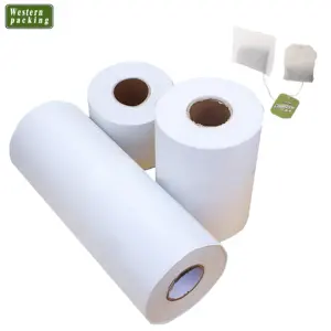 Rouleau de papier filtre scellé à la chaleur, 100 pièces, pour emballage de thé, du café