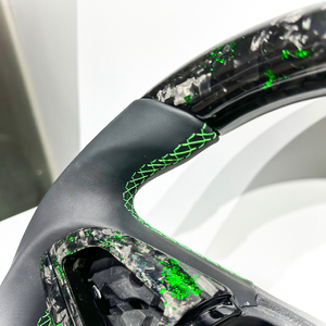 Volante para VF Commodore SSV-GTS VF HSV SSV GTS con Fibra de Carbono Forjada Verde Real para Holden VF Commodore SSV-GTS <span class=keywords><strong>GM</strong></span> - Product Image 5