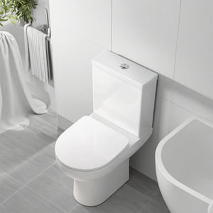 Inodoro de cerámica de dos piezas <span class=keywords><strong>moderno</strong></span> Deutschland, inodoro con lavabo de altura extendida, accesorio de baño certificado CE Cupc - Product Image 2