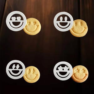 Juego de Cortadores de <span class=keywords><strong>Galletas</strong></span> de Plástico con Forma de <span class=keywords><strong>Cara</strong></span> <span class=keywords><strong>Sonriente</strong></span>, Molde para <span class=keywords><strong>Galletas</strong></span> y Fondant, y Estampador para <span class=keywords><strong>Galletas</strong></span>, Masa y Arcilla - Product Image 2