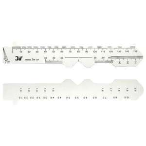 Regla de distancia pupilar 3T de 15 cm, medidor de contorno de plástico para medición de gafas, herramienta de optometría con precisión estándar - Product Image 2