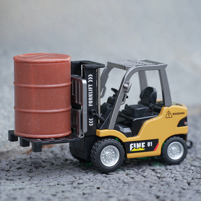 1:64 Mini Remote Control Engineering Plastic Forklift Kids' Transformable Lift Fork Hook Truck RC Cars 8-Channel Indoor-Outdoor