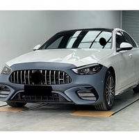 Kit de style C63 AMG de haute qualité pour Mercedes Benz Classe C W206 C300 22-24, mise à niveau de l'adaptation, pare-chocs avant, capot, garde-boue, jupes latérales