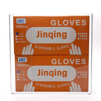 Distributeur de gants mural en acrylique transparent Organisateur de boîte à gants flottante