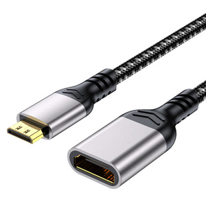 Câble adaptateur Pengqiao Mini HDMI vers HDMI 4K 60Hz, extension mâle vers femelle pour caméra, tablette, moniteur, téléviseur - Product Image 4