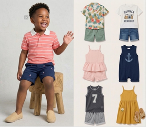 Ropa de Verano para Niños con Diseño Creativo, Envío Mixto por Categoría Completa, Mezcla Aleatoria, Preferido para Venta al por Mayor Nacional e Internacional - Product Image 1