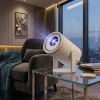 Mini-projecteur portable 2026 Turn1 WiFi LCD pour la maison, vidéo portable, écran miroir intelligent 360°, 200 ANSI Lumens, Android 14