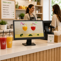 Moniteur LCD tactile pas cher 21,5 pouces FHD avec écran tactile résistif