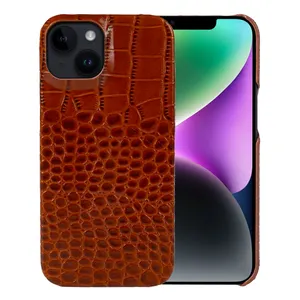 Alligator Leder Iphone Hülle für Iphone 14 13 12 11 Pro Max Echt ledertasche