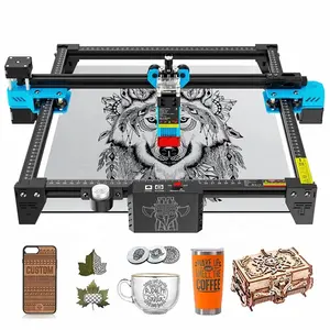 TTS 55 Twotrees Bureau Grabadora Cnc Lazer Découpe Graver Pour Imprimante Acrylique Mini Verre Métal 3D CO2 Laser Machines De Gravure