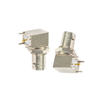 BNC Femelle Angle Droit pour PCB Mount Q9 Socket Coaxial Soudé BNC Connecteur