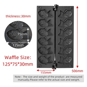 110V/220V 3.2 kW Waffle maker Biscuit Cookie Waffle maker máy điện biển bream nấu ăn máy - Product Image 2