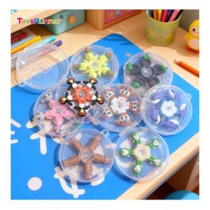 Fidget Spinners en silicone et plastique de haute qualité, portables, kawaii, petits, mini, jouets sensoriels EDC, gestion du stress, jouets amusants pour enfants - Product Image 1