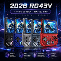Console de jeu rétro portable RG43V PRO avec écran IPS de 4,3 pouces, WiFi 6, système d'exploitation Linux, lecteur de jeux vidéo portable avec batterie de 4000 mAh