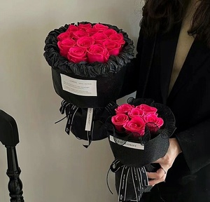 Ramo de Rosas <span class=keywords><strong>Royce</strong></span> Eternal Life, Simulación de Rosas, Producto Terminado, Regalo de San Valentín, Hecho en China, para Novia - Product Image 1