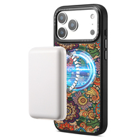 Coque de protection antichoc pour Apple iPhone 17 Pro, motif tissé brodé folklorique, étui magnétique