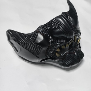 Máscara de <span class=keywords><strong>Samurai</strong></span> Japonesa de Halloween, Máscara de Resina para Cosplay, Disfraz, Baile, Iluminada, Recargable, para Fiesta - Product Image 5
