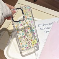 Coques de téléphone antichoc transparentes à paillettes papillons pour iPhone 17 Air 16 Plus Pro Max 15 14 13 12 11 – Housse de protection