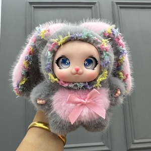 ตุ๊กตากระต่ายโลลิ น่ารัก นุ่มนิ่ม ทำจากใยโพลีเอสเตอร์ ลายดอกไม้ การ์ตูน ของขวัญ ตุ๊กตาห้อยประดับ - Product Image 3