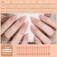 En gros, Faux ongles à presser en plastique préfabriqués faits main, longueur unique, effet œil de chat et fleur de glace, très demandés, 30 ongles