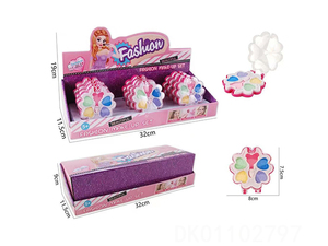Ensemble de bijoux de beauté pour enfant fille, ensemble de <span class=keywords><strong>maquillage</strong></span> en forme de coquille, couronne, fleur, fraise, <span class=keywords><strong>papillon</strong></span> - Product Image 4
