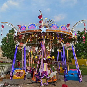 เก้าอี้ชิงช้าสำหรับเด็ก, 12ที่นั่งเก้าอี้มินิคาร์นิวัลสำหรับเด็กอุปกรณ์สวนสนุก - Product Image 3