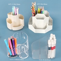 SUNSHING Factory Kit de géométrie et outils mathématiques, Porte-stylos rotatif en plastique, Trousse à crayons, Pot à crayons, Vase à stylos