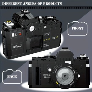 Kit di Blocchi da Costruzione Fotocamera Digitale Retrò per Bambini e Adulti con Design Modello Giocattolo Educativo STEM per Costruzione Creativa 627 Pezzi - Product Image 3