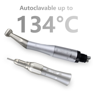 Kit Manipoli Dentali M&Y in Acciaio Inox a Bassa Velocità 203N (Contrangolo e Diritto) con Motore ad Aria 2/4 Fori e Acqua Esterna - Product Image 4