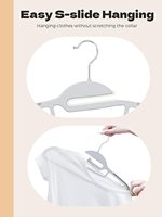 Cintres à vêtements compacts en plastique ABS à un seul niveau, antidérapants, pour costumes, chemises, pantalons, robes, lot de 50, vente en gros, pour armoire