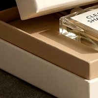 Boîte à parfum rigide en deux parties, blanche, de luxe, personnalisée, avec couvercle amovible, doublure en éponge réutilisable, boîte cadeau haut de gamme