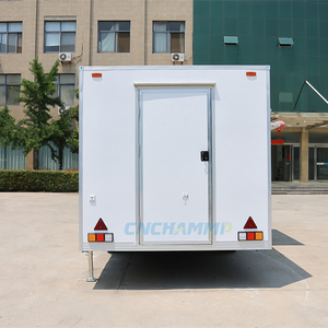 รถพ่วงขายอาหารเคลื่อนที่สแตนเลส Chammp พร้อมอุปกรณ์ครัวครบครัน บริการบาร์บีคิว อาหารจานด่วน ไอศกรีม และขนมหวาน สำหรับใช้งานกลางแจ้ง - Product Image 5